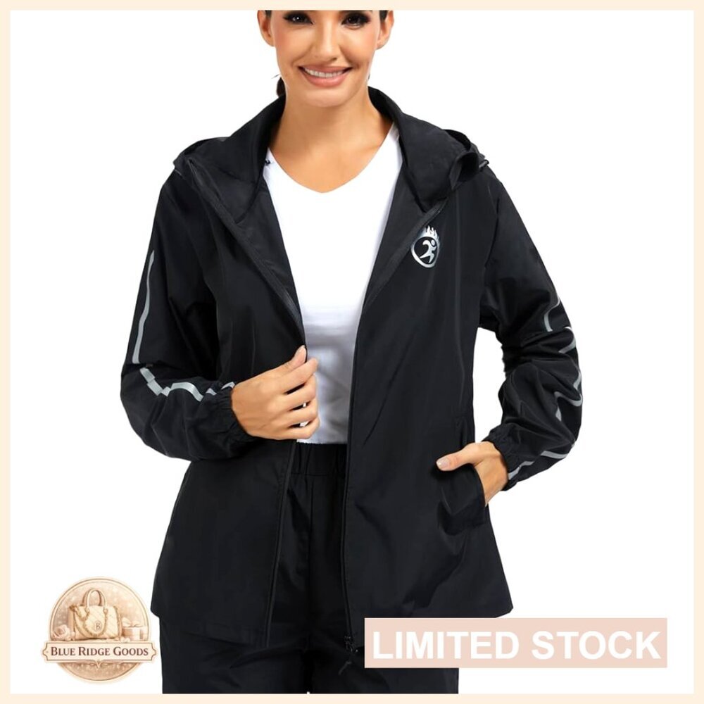 Lightweight Waterproof Rain Jacket Hooded Windbreaker for Hiking Outdoor Travel